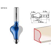 Фреза кромочная фигурная №7 ЗУБР 32x38 мм, хвостовик 12 мм
