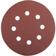 Круг шлифовальный универсальный STAYER MASTER из абразивной бумаги на велкро основе, 8 отверстий, Р320, 125 мм, 5 шт