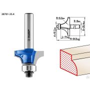 Фреза кромочная калевочная №1 ЗУБР 254x11 мм, радиус 63 мм