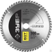 Диск пильный по дереву ЗУБР Чистый рез 300х32 мм 60Т