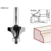 Фреза кромочная калевочная №1 ЗУБР 31,8x17 мм, радиус 95 мм