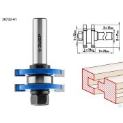 Фреза комбинированная пазо-шиповая ЗУБР 41x19 мм, хвостовик 12 мм