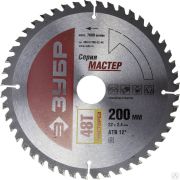 Диск пильный по дереву ЗУБР Чистый рез 200 x 32 мм 48Т