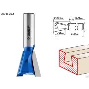 Фреза пазовая фасонная Ласточкин Хвост ЗУБР 254x26 мм, угол 14°