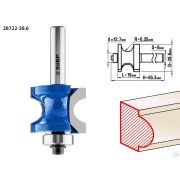 Фреза полустержневая с подшипником ЗУБР 28,6x19 мм, радиус 63 мм