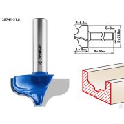 Фреза пазовая фасонная №2 ЗУБР 31,8x16 мм, радиус 63 мм