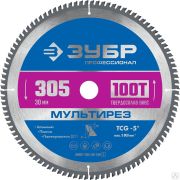 Мультирез 305 x 30 мм 100Т, диск пильный по алюминию ЗУБР