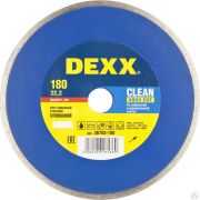 Диск алмазный отрезной сплошной CLEAN AQUA CUT 180 мм, по керамограниту, мрамору, плитке, DEXX