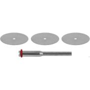 Круг отрезной из нержавеющей стали, по дереву и пластику, с оправкой, 3 шт STAYER D=20 мм