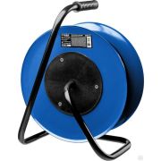 Силовой удлинитель на стальной катушке ЗУБР КГ 3х25 30 м 4000Вт IP44, КГ 325