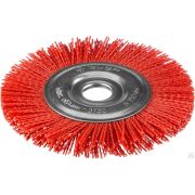 Щетка дисковая для шлифмашинки угловой, нейлоновая проволока с абразивным покрытием, 150х22 ЗУБР Профессионал