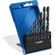 Набор сверл по металлу ЗУБР ПРОФ-В 10 шт 1-10 мм,, сталь Р6М5, класс В