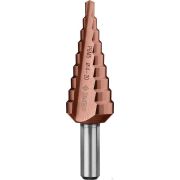 Сверло ступенчатое, 4-20 мм, 9 ступеней, кобальтовое покрытие, ЗУБР КОБАЛЬТ, серия Профессионал