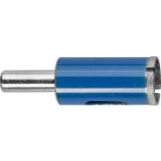 Сверло алмазное трубчатое для дрели d 18 мм по стеклу и керамике, Р100, цилиндрический хвостовик, ЗУБР Профессионал