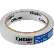 Малярная лента СИБИН 19 мм х 25 м, креповый