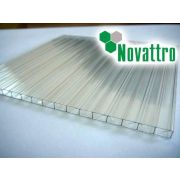 Сотовый поликарбонат Novattro 4мм прозрачный 2100x6000мм Сафпласт