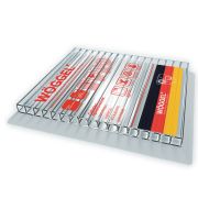 Сотовый поликарбонат Woggel 8мм прозрачный 2100x6000мм Kinplast