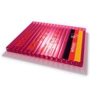 Сотовый поликарбонат Woggel 6мм красный 2100x6000мм Kinplast