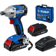 Бесщеточный винтоверт, 2 АКБ 2Ач, в кейсе, Профессионал GVB-250-22 ЗУБР 20В