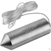 Отвес ЗУБР Мастер строительный со шнуром, в пластиковом контейнере, 400 г