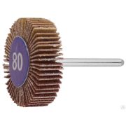 Круг ЗУБР веерный на шпильке, P 80, d 32x10x3,2 мм, L 45 мм, 1 шт