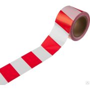Сигнальная лента, цвет красно-белый, 75 мм х 200 м, ЗУБР Мастер