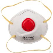 Коническая фильтрующая полумаска ЗУБР ПФК-80, класс защиты FFP1, с клапаном выдоха