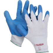 Рельефные особопрочные противоскользящие перчатки ЗУБР СУПЕРПРОЧНЫЕ, размер L