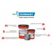 Мастика резинобитумная ECOMAST 21,5 кг. Ecomast