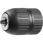 Патрон быстрозажимной ЗУБР Мастер для дрели, 13 мм, посадочная резьба 1/2, под сверло Д 1,5 - 13 мм