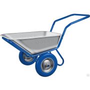 Строительная двухколесная тачка ЗУБР ПТ-500 110 л 260 кг П-образная ручка