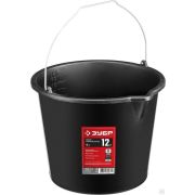 Ведро строительное пластмассовое, высокопрочное, с носиком ЗУБР 12л