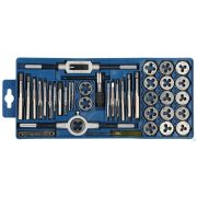 Набор метчиков и плашек в пластиковом боксе, сталь 9ХС ЗУБР 40 предметов