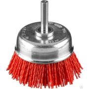 Щетка чашечная для дрели, нейлоновая проволока с абразивным покрытием, 63 ЗУБР Профессионал
