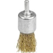 Щетка кистевая для дрели, витая стальная латунированная проволока 0,3 мм, 24 мм, STAYER, MAXClean