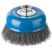 Щетка чашечная для шлифмашинки угловой, витая стальная проволока 0,3 мм, 125 ЗУБР Профессионал