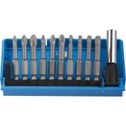 Набор ЗУБР Бита из хромомолибденовой стали, 10 бит - обточенные 50 мм, адаптер, 11 предметов