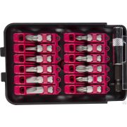 Набор ЗУБР Бита РАКЕТА кованые в пластиковом боксе, 12 шт