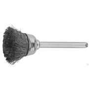 Щетка ЗУБР кистевая, нержавеющая сталь, на шпильке, d 15x3,2 мм, L 42 мм, 1 шт