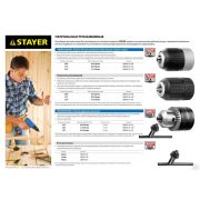 Патрон ударный STAYER PROFESSIONAL ключевой для дрели, 10 мм, с ключом в комплекте, посадочная резьба 1/2, Д 0,8-10 мм