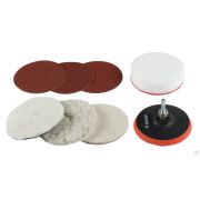 Набор ЗУБР ЭКСПЕРТ насадки полировальные для дрели/Шлифмашинка угловая, 115 мм, 7 шт