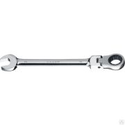Комбинированный гаечный ключ трещоточный шарнирный 19 мм, ЗУБР