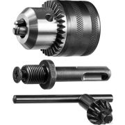 Набор ЗУБР Мастер Патрон ключевой 13 мм, SDS+ адаптер, ключ для патрона, посадочная резьба 1/2, Д 2,0-13 мм