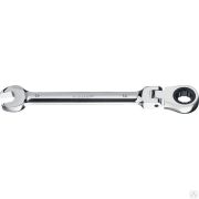 Комбинированный гаечный ключ трещоточный шарнирный 12 мм, ЗУБР