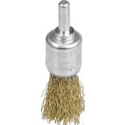 Щетка кистевая для дрели, витая стальная латунированная проволока 0,3 мм, 17 мм, STAYER, MAXClean