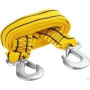 Трос буксировочный STAYER STANDARD, 2 крюка, сумка, 4 м, 2,5т