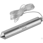 Отвес ЗУБР Мастер строительный со шнуром, в пластиковом контейнере, 250 г