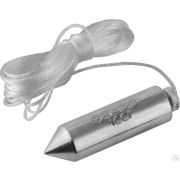 Отвес ЗУБР Мастер строительный со шнуром, в пластиковом контейнере,100 г