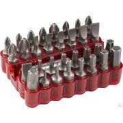 Набор Бита с магнитным адаптером, хромованадиевая сталь, 33 предмета, ЗУБР