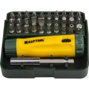 Отвертка Набор реверсивная с насадками 32 шт KRAFTOOL Kompakt-32